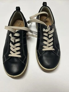 Ecco Schwarz Weiß Weiches Leder Schnürschuhe Sneaker Schuhe Damen Größe EU 36 - US 6,5 - Bild 1 von 23
