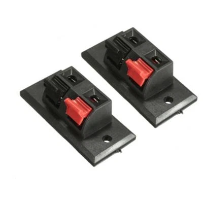 Pack 2, Speaker or Low Voltage Spring Block Terminal Connector