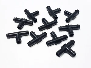 (10) WEATHERHEAD 1922 3/8" Tube ID Plastic NYLON 3 Way Tee 3/8" x 3/8" x 3/8" - Picture 1 of 9