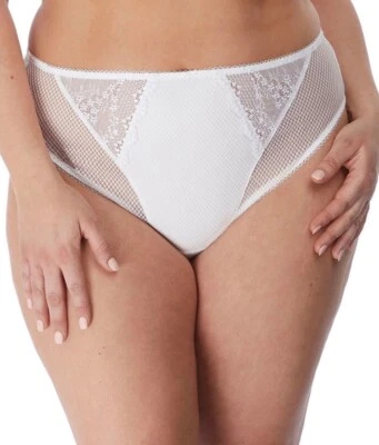 Nuevo Calzoncillo Elomi Charley Blanco Talla L 14 16 Pierna Alta Cintura Malla Bragas 4386 Foto 1 de 4