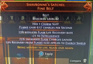 💣 Path of Exile 2 Dawn of the Hunt 💣SHAVRONNE'S SATCHEL💣 Unique Fine Belt💣 - Bild 1 von 1