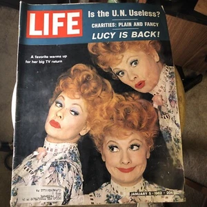 Life Magazine 5. Januar 1962 Lucille Ball LUCY IST ZURÜCK! Tolle Anzeigen! - Bild 1 von 2