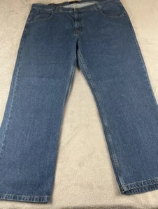 Saddlebred men medium wash blue denim classic cowboys straight leg jeans size 44 - Picture 1 of 11