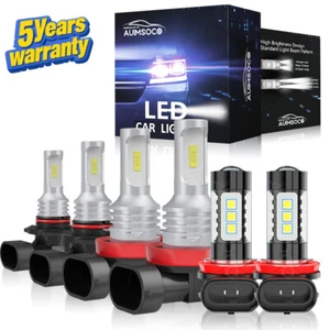 for Nissan Pathfinder 2013-2018 6x LED Headlight Hi/Lo + Fog Light Bulbs Kit - Picture 1 of 13