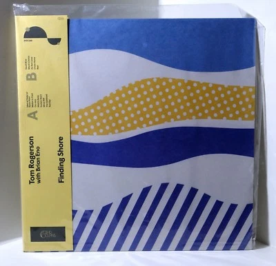 TOM ROGERSON With BRIAN ENO Finding Shore BLUE COLOR VINYL LP Sealed - Image 1 of 2