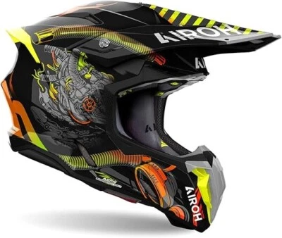 CASCO INTEGRALE AIROH TWIST 3  TOXIC GLOSS TAGLIA S - Immagine 1 di 2