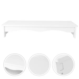 Desktop Shelf Riser Computer Stand Storage Monitor Riser Drawer - Photo 1/12