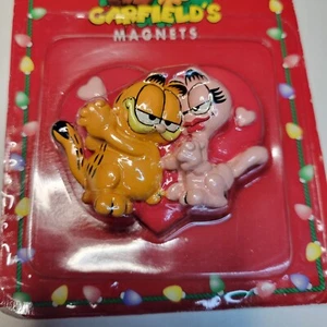 Garfield Arlene Navidad Corazón Imán Gato Cómic 1996 NUEVO Vacaciones Dibujos Animados De Colección - Imagen 1 de 11
