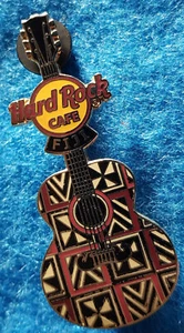 GUITARRA ACÚSTICA RARA FIJI MASI DISEÑO DE OBRAS DE ARTE TRIBAL Hard Rock Café PIN - Imagen 1 de 1