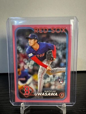 2024 Topps Naoyuki Uwasawa RC "Magenta Border" 48/50 SSP(Red Sox) #US268 - Image 1 of 3