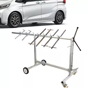 Repair Work Stand Door Hood Holder Bumper Fender Panel Auto Body Paint Rack USA - Foto 1 di 9