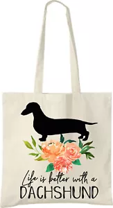 Dachshund Life is Better Tote Bag - Picture 1 of 1