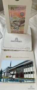 2009  MEXICO  FABRICA DE BILLETES BANCO DE MEXICO 40 ANIVERSARIO W/ BLISTER ONE - Picture 1 of 7