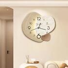 Wall Clock Quiet Roman Numeral Wood Decorative Clock For Desk Shop Classroom
