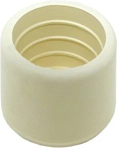 16 Pack WAXMAN 7/8 inch Inside Diameter Rubber Chair Table Leg Tips, White, 4315 - Picture 1 of 5