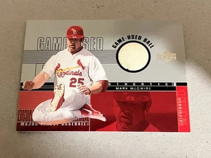 Pelota 2001 Upper Deck usada en juegos Mark McGwire #B-MM St. Louis Cardinals - Imagen 1 de 2