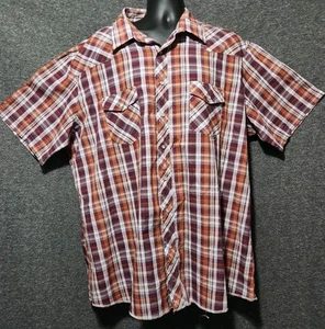 Wrangler Western Shirt Mens Size 3X Pearl Snap Dressy Casual Lightweight Comfort - Picture 1 of 5