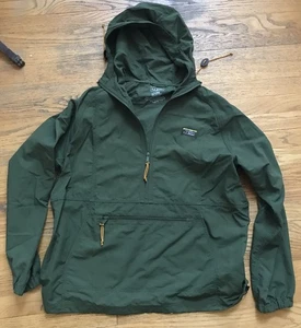 LL Bean 1/4 Zip Pullover Hunter Green Jacke Herren Large Nylon Packable - Bild 1 von 4