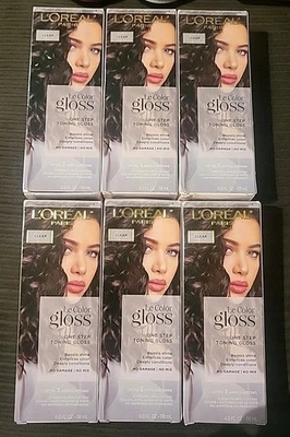 (6) Brillo de color L'Oreal Le - transparente 4 oz Foto 1 de 3