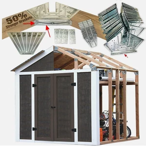 EZ Shed 70187 Peak Style Instant Framing Kit 7'x8' SET OF 2 - Picture 1 of 8