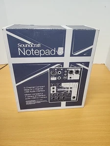 Soundcraft Notepad-5 Analog Mixer with USB Interface - Picture 1 of 8