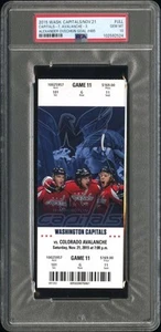ALEX OVECHKIN CAREER GOAL #485 - 2015 WASHINGTON CAPITALS TICKET PSA 10 - Picture 1 of 3
