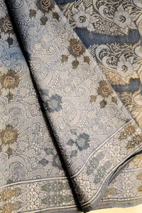 Sari de seda arte reciclado vintage - artesanía sostenible sari ecológico ASS1118 - Imagen 1 de 7