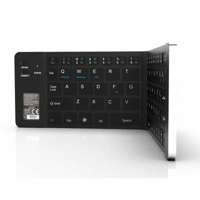INCA Foldable Wireless Keyboard, QWERTY, 180mAh, Black - Image 1 of 4