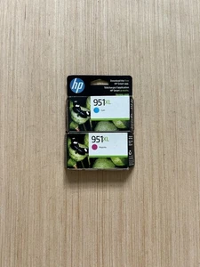 Genuine HP 951XL Color Ink Cartridges Cyan Magenta 2 Pack Exp 2026 Sealed - Picture 1 of 8