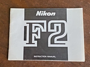 1979 Nikon F2 Instruction Manual Eyelevel Plain Prism Finder Mint Original - Picture 1 of 8