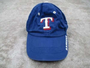 MLB Texas Rangers Mens Hat White Blue Strap Back Adjustable - Picture 1 of 8
