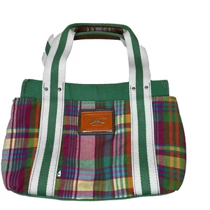 Tommy Hilfiger Plaid Handbag Y2K Preppy Colorful - Picture 1 of 19