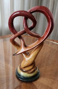 2007 LOVE SONG Infinity Heart Imago Sculpture Lawrence Oliver Signed Abstract