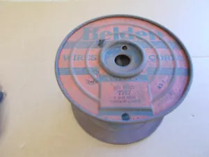BOBINA METALLICA BELDEN VINTAGE #777--# 12 mm ~~ NON BOBINA COMPLETA ~~~ - Foto 1 di 10