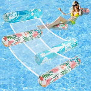 Pool Floats - 2 Pack Inflatable Pool Floats Hammock, Pool Floats Adult, Multi... - Picture 1 of 12