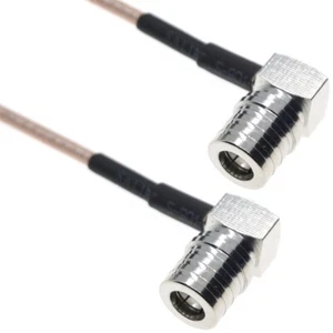 RG316 QMA male right angle to QMA female 90° connector Lot RF coax Jumper Cable - Picture 1 of 2