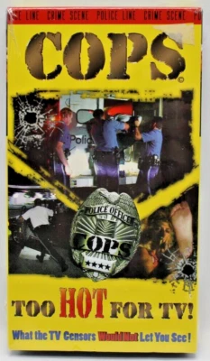 NEW COPS Too Hot For TV Vol 1 VHS 1996 Uncensored Reality Police Crime SEALED - Image 1 of 4