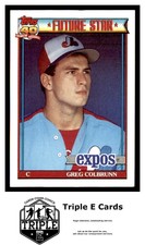 1991 Topps #91 Greg Colbrunn RC Montreal Expos ~A5D