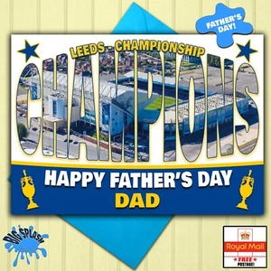 Leeds United Champions Personalised Father's Day Card - Picture 1 of 2