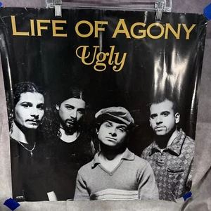 1995 Life Of Agony Concert Roadrunner Poster Signed 24"x24" - Picture 1 of 8