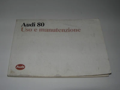 Libretto manuale istruzioni uso e manutenzione Audi 80 originale - Immagine 1 di 2