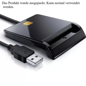 USB Chipkartenleser Kartenleser Personalausweis Lesegerät Smart Card Reader - Bild 1 von 21