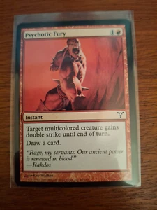 2006 Magic The Gathering Dissension Psychotic Fury #68 Light Play - Imagen 1 de 1