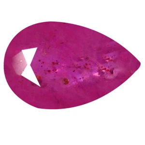 0,71 quilates Best Pear Shape (7 x 5 mm) piedra zafiro rojo rosado genuina - Imagen 1 de 1