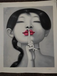 Hand made Modern abstract Oil Painting on Canvas Pretty girl no frame #J045 - Picture 1 of 2