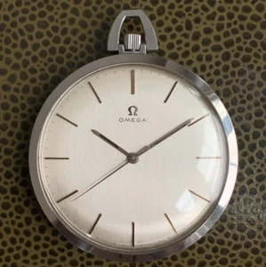 1966 Omega DeVille Stainless Steel Pocket Watch Ref. 131-1746 Cal. 601 - Picture 1 of 9