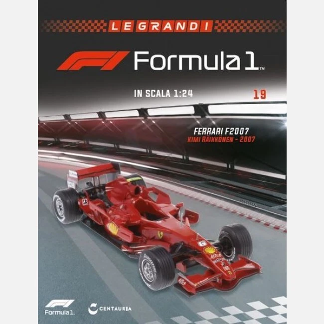 Le Grandi Formula 1® n° 19 MODELLINO 1:24 Ferrari F2007 - Kimi Räikkönen (2007) - Immagine 1 di 1