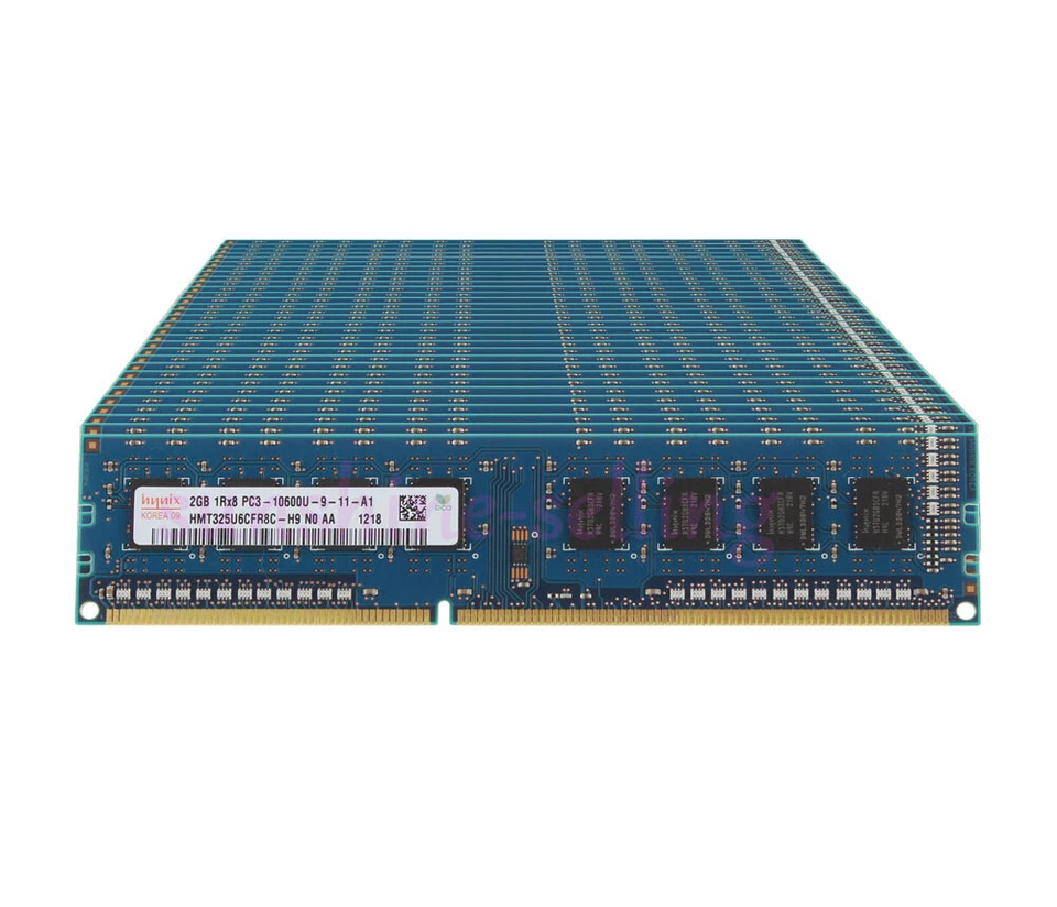 Hynix DDR3 RAM 20 GB 10X 2 GB 1Rx8 PC3-10600U 1333Mhz Desktop Memory Low Density - Image 1 of 4