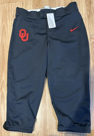 Nike Oklahoma University Sooner Vapor Select Softball Pants Women's M Gray Cover