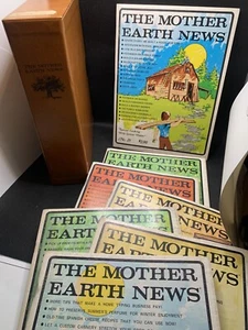 Vintage The Mother Earth News Magazin Sammlung Set Lot Ausgaben 28-34 mit Etui - Bild 1 von 10